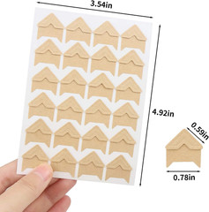 288PCS Self Adhesive Photo Corner Stickers 12 Sheets 6 Colors Scrapbook Mounts