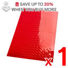 US ONLY x1 HIQPARTS CMS-M-RED Circular Metallic Seal M 3.04.6mm Red 1 Sheet Deca
