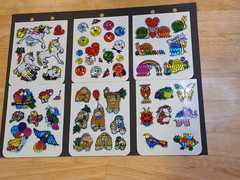 Vintage 1980s Stickers Prism Sparkle Unicorn Butterfly Rainbow Animal 12 Sheets