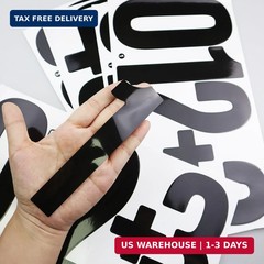 9 Sheets Large 6 Inch Number Stickers 0-9 Numbers, Self Adhesive and Waterproof