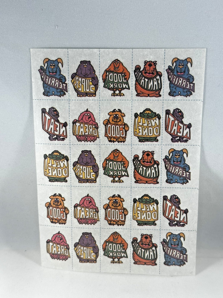 Vintage 1980’s CTP 780 RUBBYS Animals Sheet (For collection purposes only)