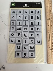 Making Memories Self Adhesive Woven Alphas ~ Steve Spotlight ~ 36PC Scrapbooking