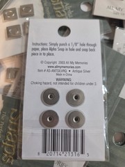 Alpha Snaps 50packs. accents All my memories safe 4 scrap book. Letters&Numbers