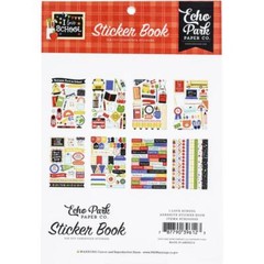 EP Sticker Book I Love School Backpack Notebooks Globe Lunch Bag Bus Blue Ribbon