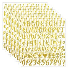 648 PCS Gold Sticker Letters,SelfAdhesive Glitter Number Stickers for Graduat…