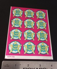 Vintage Stickers CTP Foil Mylar Sticker Sheet VTG 80’s RARE