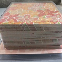 Fiskars Alphabet Chipboard Monogram RELAX FLORAL Pattern 3.5″ Cloud 9 Design