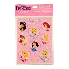 Disney Princess Heartline Hallmark Stickers NOS Sealed 4 Sheets Cinderella Belle