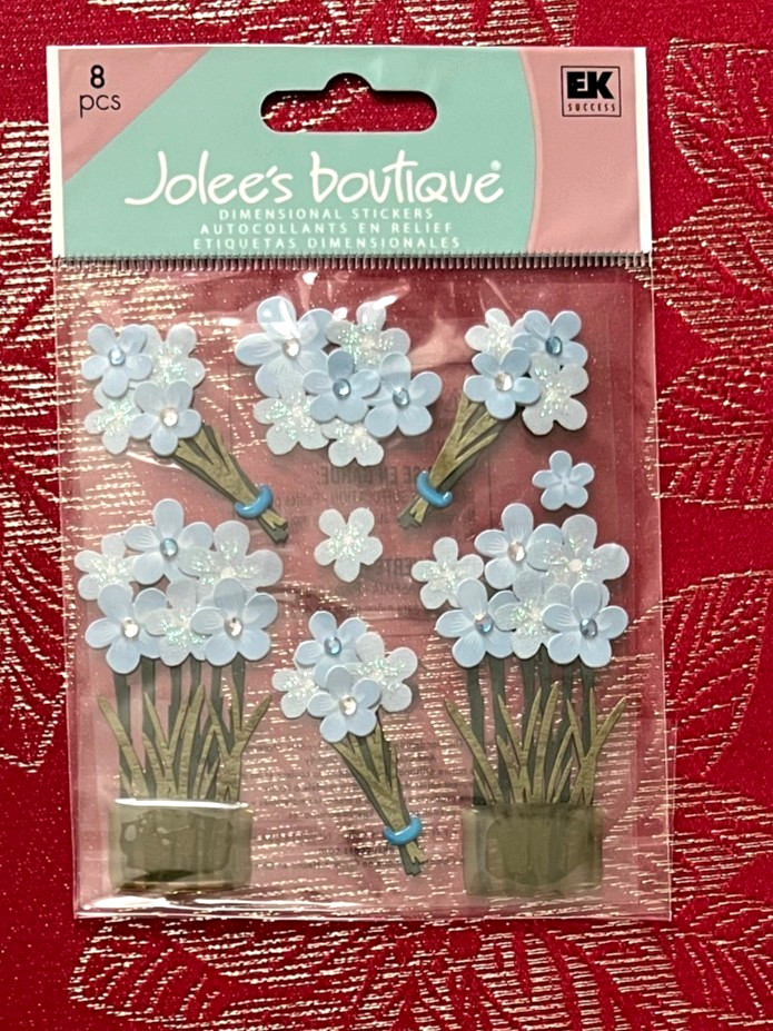 YOU CHOOSE – VERY RARE JOLEE’S FLOWER 3D Stickers – BEAUTIFUL