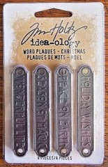 Tim Holtz idea-ology LETTERS, NUMBERS, WORDS, blocks, stencils, brads, bands +++