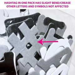 Chipboard Alphabet Letters Dimensional Scrapbook Embellishment Black White Grey