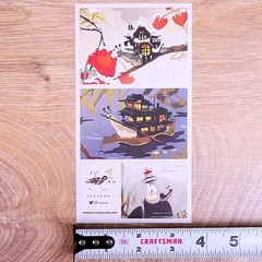 Fantasy Snail Adventure Stickers – Tiny Travels Sticker Sheet – Scrapbooks