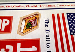 It Takes Two Eagle Scout Boy Scouts Sticker Sheet 5×12 Scrapbook Vintage 2004