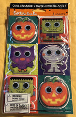 Puffy Stickers Halloween Stickety Doo Da Spooky Owl Pumpkin Mummy 2 Sheets NIP
