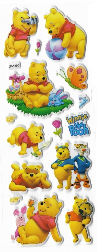 3D Stickers WINNIE THE POOH 🐻🐯🦉 Milne Disney