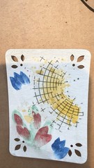 ACEO OOK mixed media art with watercolor 9 available