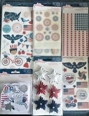 Pebbles PATRIOTIC/4TH of JULY Embellishments~U CHOOSE~Really Nice! Qk Ship