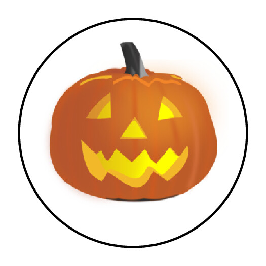 Halloween stickers, labels, tags, pumpkins, jack o lantern
