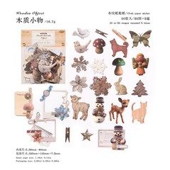 50 Vintage Mechanical Clock Stickers for DIY Art Scrapbook Diary Embellishments