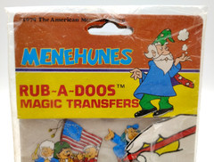 Vintage MENEHUNES Rub-A-Doos Magic Transfers Decals 1979 Imperial Toys