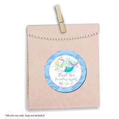 Magical Mermaid Unicorn Themed Thank You Sticker Labels for Girls, 40 2″ Part…