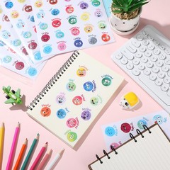 800 Pieces Face Emotion Feelings Stickers for Kids 1.4 Inch Funny Mood Incent…
