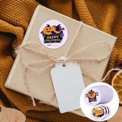 2″ Happy Halloween Stickers Set, Bat Ghost Stickers, Gift Box，Greeting Cards DIY