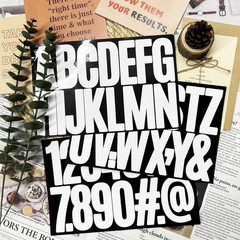 3 Inch Vinyl Letter Stickers – 144 Pieces Large Waterproof Sticky Stick on Alpha