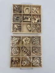Mixed Lot of Laser Cut CHIPBOARD, Various Themes, Wood & Chipboard, USED