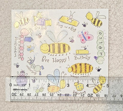 Vintage David Walker by Colorbok BEES & BUGS JUMBO 5″ x 4.5″ Sticker Module