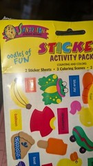Vintage Sandylion Stickers Sticker Activity Pack Counting And Coloring New READ