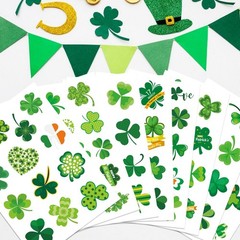 OTAITY 309 PCS St. Patrick’s Day Stickers – 24 Sheets Lucky Shamrock Green Vi…