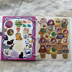 vintage Trend 80s Stinky sticker collector Album Binder Book 1983 & pages