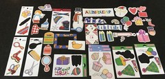 Mixed Lot Of Scrapbook Scrapbooking Accents Cut-Outs Various Themes