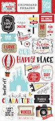 Echo Park Paper A MAGICAL PLACE 6×13 Sheet of Chipboard Phrases