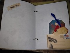 USA America Junk Journal Scrapbook
