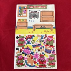 Vintage RARE Maxi Activity Sheet Stickers Sandylion Santa’s Workshop Elves 1984
