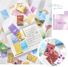 6 Sets 300 Pcs Washi Stickers Set Cute Aesthetic Sticker Book for Journaling, DI