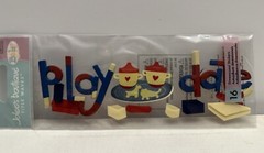Jolee’s Boutique PLAYDATE Title Phrase Word Dimensional Sticker Scrapbooking