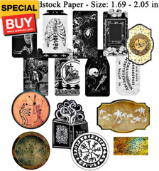 Dark Academia Junk Journal Supplies, Vintage Skull Decoupage Paper for Scrapbook