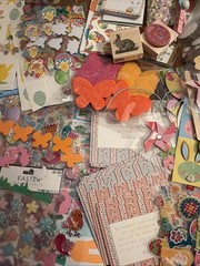 Easter Spring Scrapbooking Crafting Lot Hundreds Stickers Ribbon Misc Tons