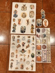 SCRAPBOOK ANGELS THOMAS KINKADE RELIGIOUS BABY STARS 300 LOT STICKERS CRAFT NEW