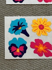 Vintage 1980’s Huge Lot Of Mylar Foil Hambly Stickers RARE HTF Fruit Animals…