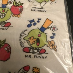 1976 SCRATCH N SNIFF MR. MEN AND LITTLE MISS STICKERS SEE THRU MARK • MR. FUNNY