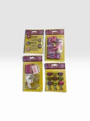 K&Company K-BUZZ Scrapbooking Embellishment Lot Alphabet Stickers & Clips