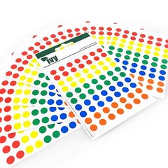 I700 Coloured Sticky Dots Labels Round Dots Self Adhesive Dots Assorted Colours