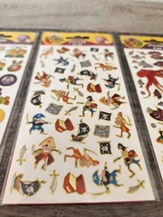 Razzle Dazzle Vintage Stickers LOT Pirates Ocean Food Peace – SEALED – NEW #29