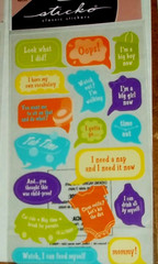 4 PKGS.BABY SCRAPBOOKING STICKERS & DIE CUTS
