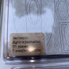 Tim Holtz Grunge Board Variety Pack Alphabet Harlequin Stripes Lot Of 4