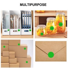 1 Inch Dot Stickers Green Circle Round Coding Labels, Blank Color Sticky Dots…